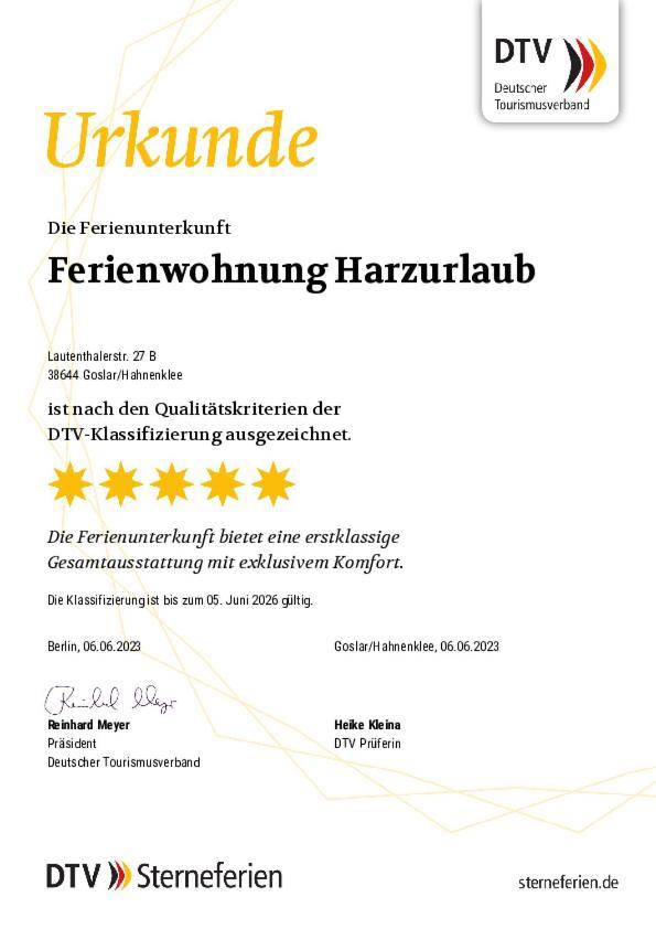 Ferienwohnung Harzurlaub Goslar Ngoại thất bức ảnh